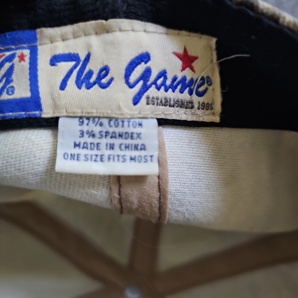 Vintage Mississippi State‎ Bulldogs The Game Camo Bar Style Stretch Fit Hat MSU - Picture 5 of 5